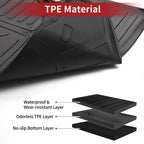 Cargo Liner Rear Trunk Mat for Toyota Prius (2016–2022) Long Stripes Pattern