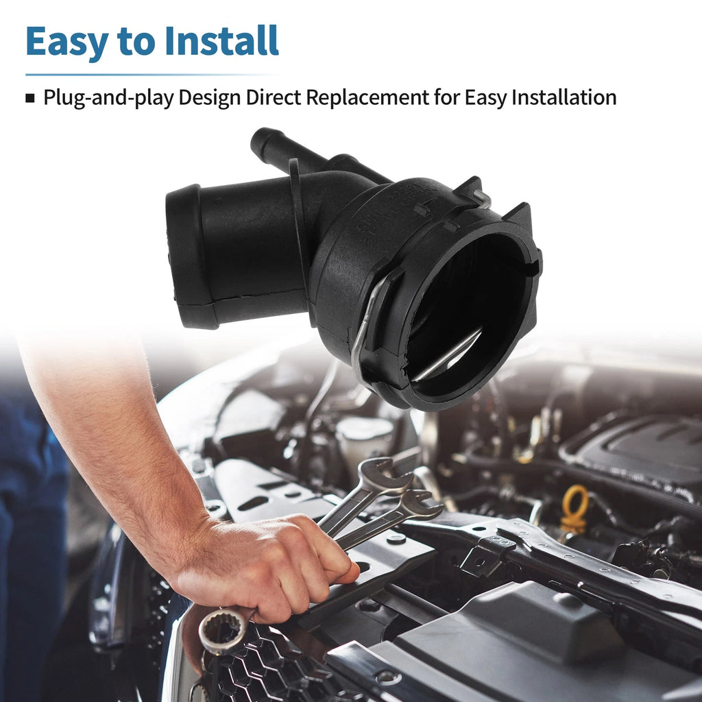 Engine Coolant Hose Connector for Volkswagen Tiguan (2009–2017) No. 5N0122291