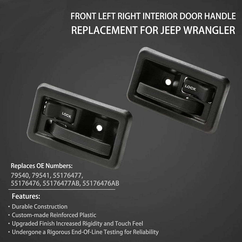 Interior Door Handle Kit for Jeep Wrangler YJ TJ (1987–2006) 79540
