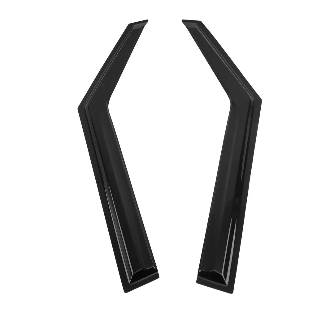 Set of 4 Window Rain Visor Guards for KIA Soul (2020–2024) Outside Mount Black