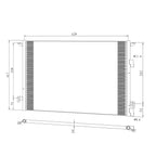A/C Condenser Replacement Repair Part for Saab 9-3 (2003–2011)