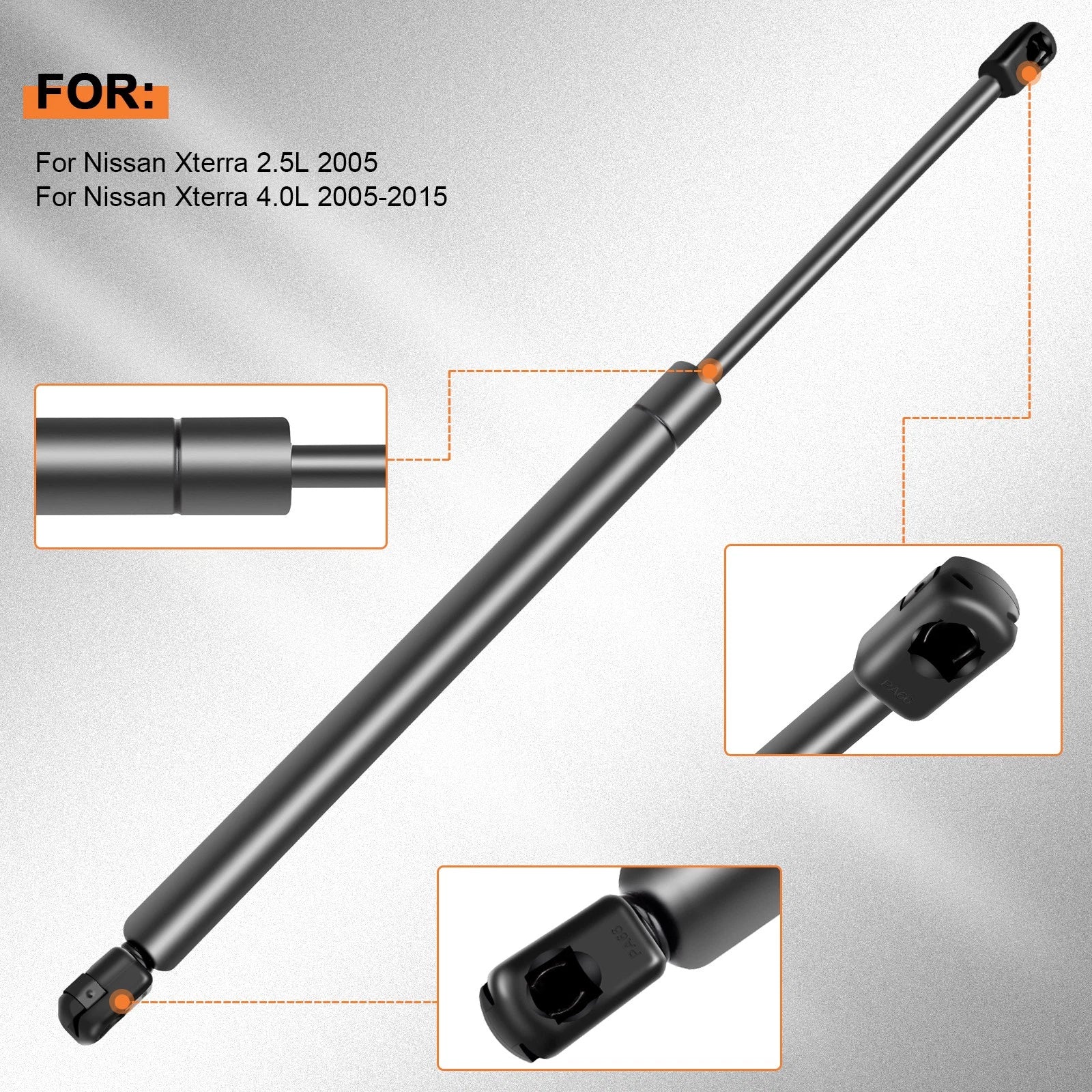 2X Rear Liftgate Gas Struts for Nissan Xterra (2005–2013)