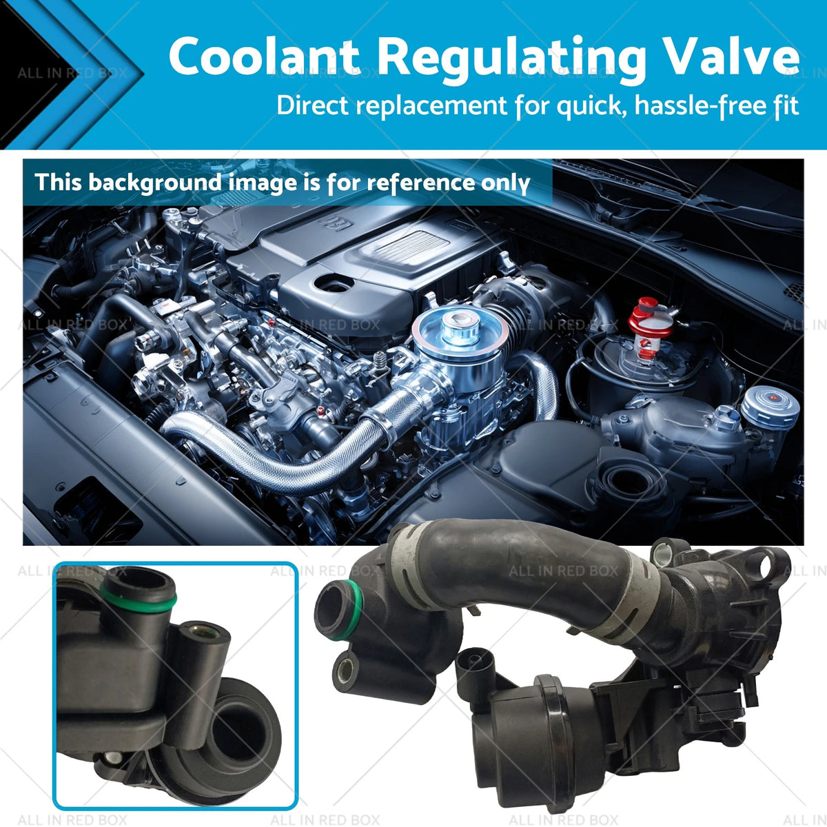 Coolant Regulating Valve for Audi A6 A7 Volkswagen Touareg (2011–2018) 95810673701