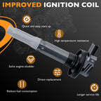Set of 8 UF622 Ignition Coils for Ford F-150 Lobo Mustang 5.0L V8 (2011–2016)