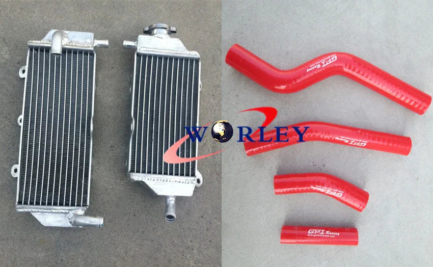 Aluminum Radiator + Black Silicone Hose for YAMAHA WR450F (2012-2015)