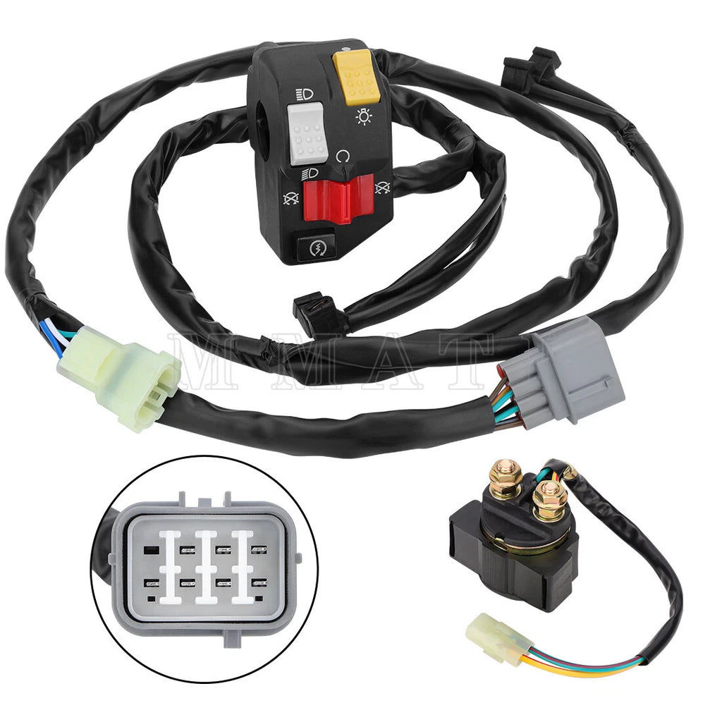 Handlebar Switch & Starter Relay for Honda Rancher 350 TRX350FM/TM (2006)