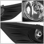 Front Fog Light Lamp Set for Nissan Altima (2016–2018) - Clear Lens, Bezel, Switch