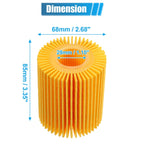 Set of 5 Engine Oil Filters 04152-YZZA5 04152-38010 04152-0R010 for Toyota Tundra 