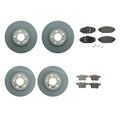 Set of 4 Brake Pads & 2 Disc Rotors for Mercedes W205 C300 (2015–2021)
