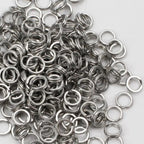 Set of 4 Split Ring Hook Swivels for Terminal Tackle (304 Stainless Steel)