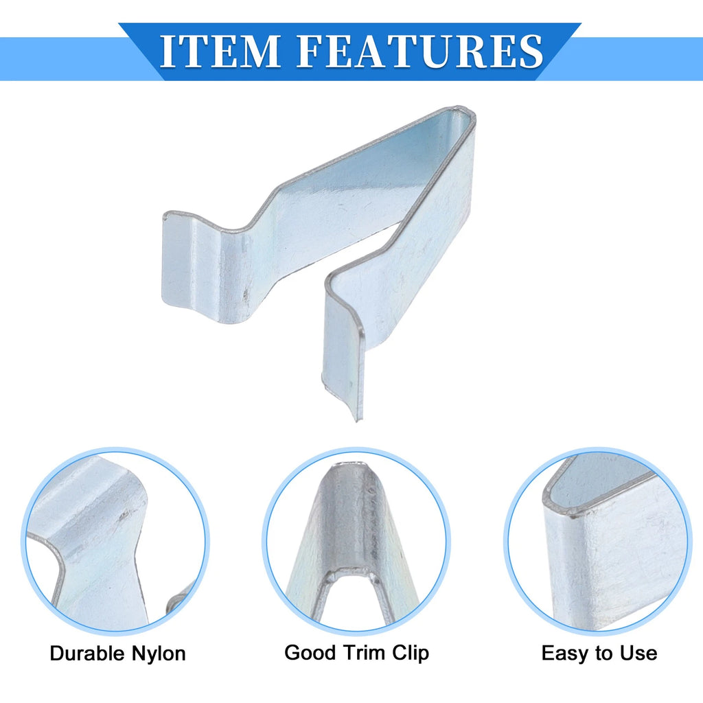 6X Liftgate Door Panel Trim Retainer Clip for Audi A3 (2006–2013) Silver Tone