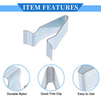 6X Liftgate Door Panel Trim Retainer Clip for Audi A3 (2006–2013) Silver Tone