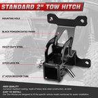 2" Rear Tow Hitch Receiver for Polaris RZR Pro XP 4 (2020–2025) 1500 lbs