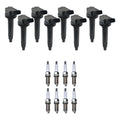 Set of 8 Ignition Coils & Spark Plugs for Toyota Sequoia Tundra (2000–2023)