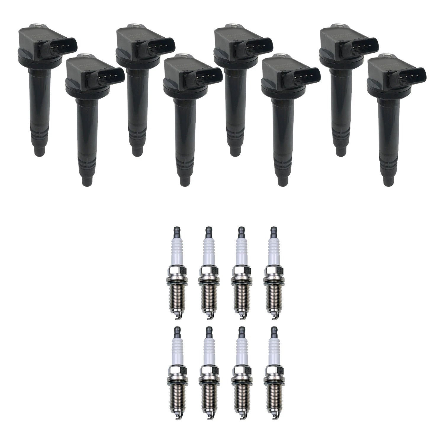 Set of 8 Ignition Coils & Spark Plugs for Toyota Sequoia Tundra (2000–2023)