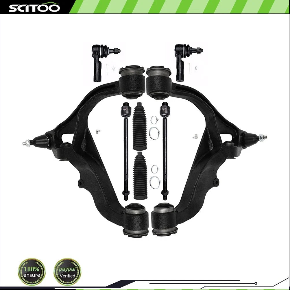 Set of 8 Front Lower Control Arms & Ball Joints for Ram 1500 (2011–2012)