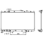Replacement Plastic/Aluminum Radiator For 2001-2002 Acura MDX