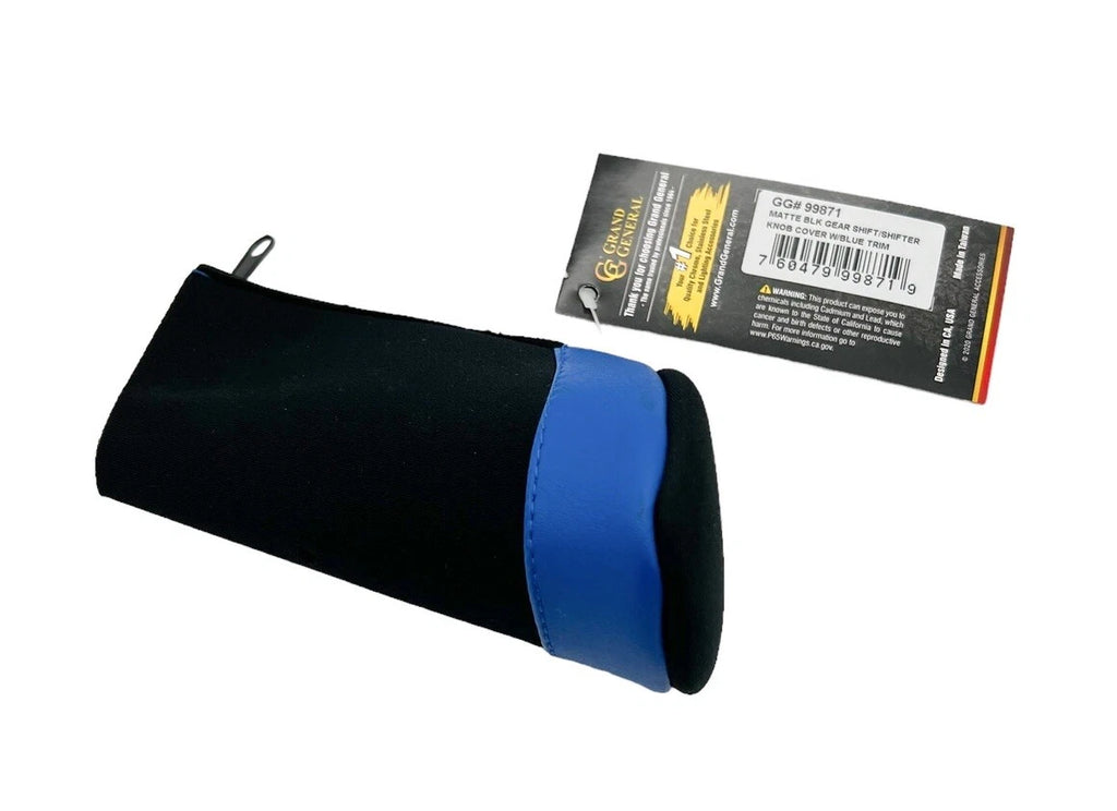 Gear Shift Knob Cover Black with Blue Trim for Eaton Fuller 9–18 Speed (2013–2020)