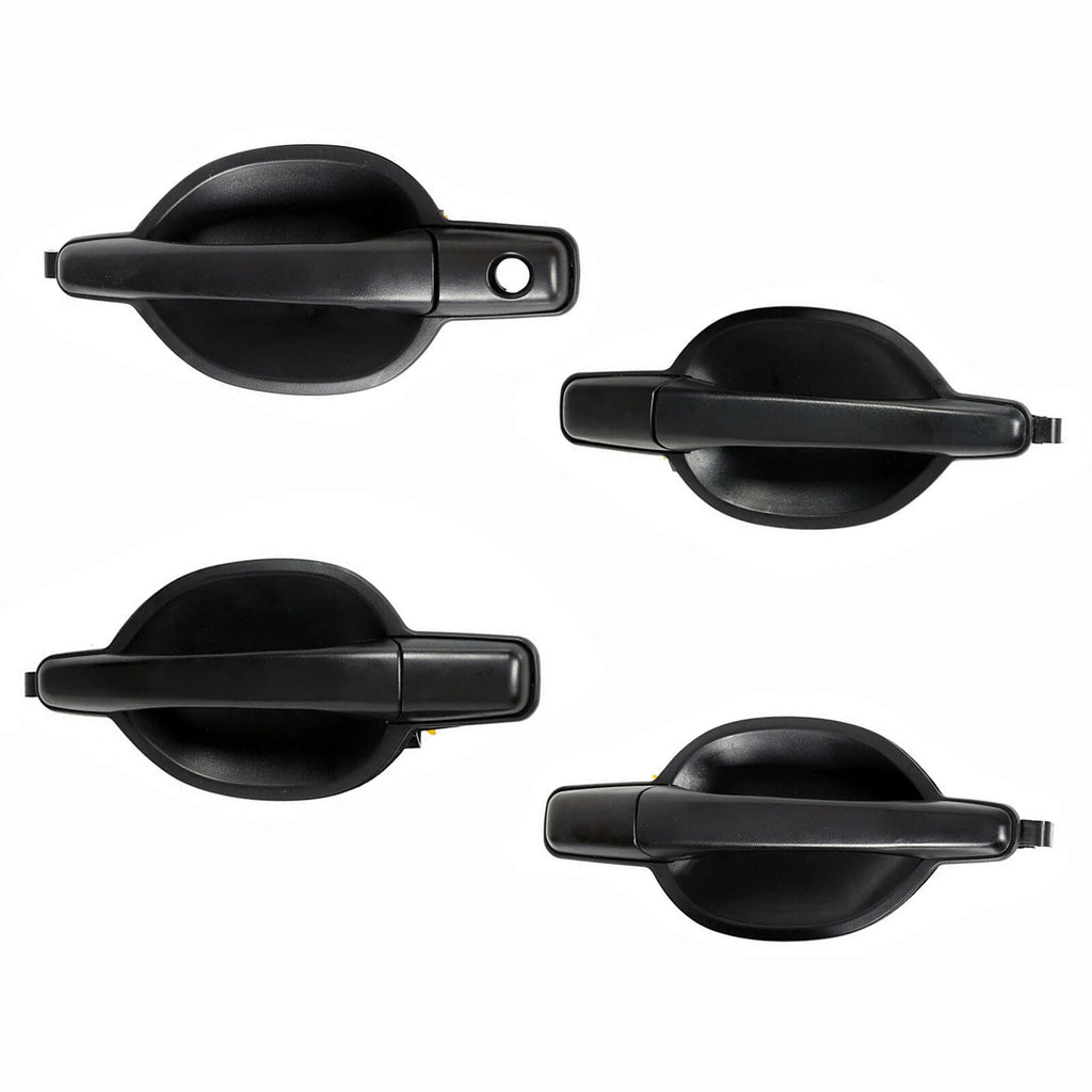 Outside Exterior Door Handle for Mitsubishi Endeavor (2004–2011) Black Textured