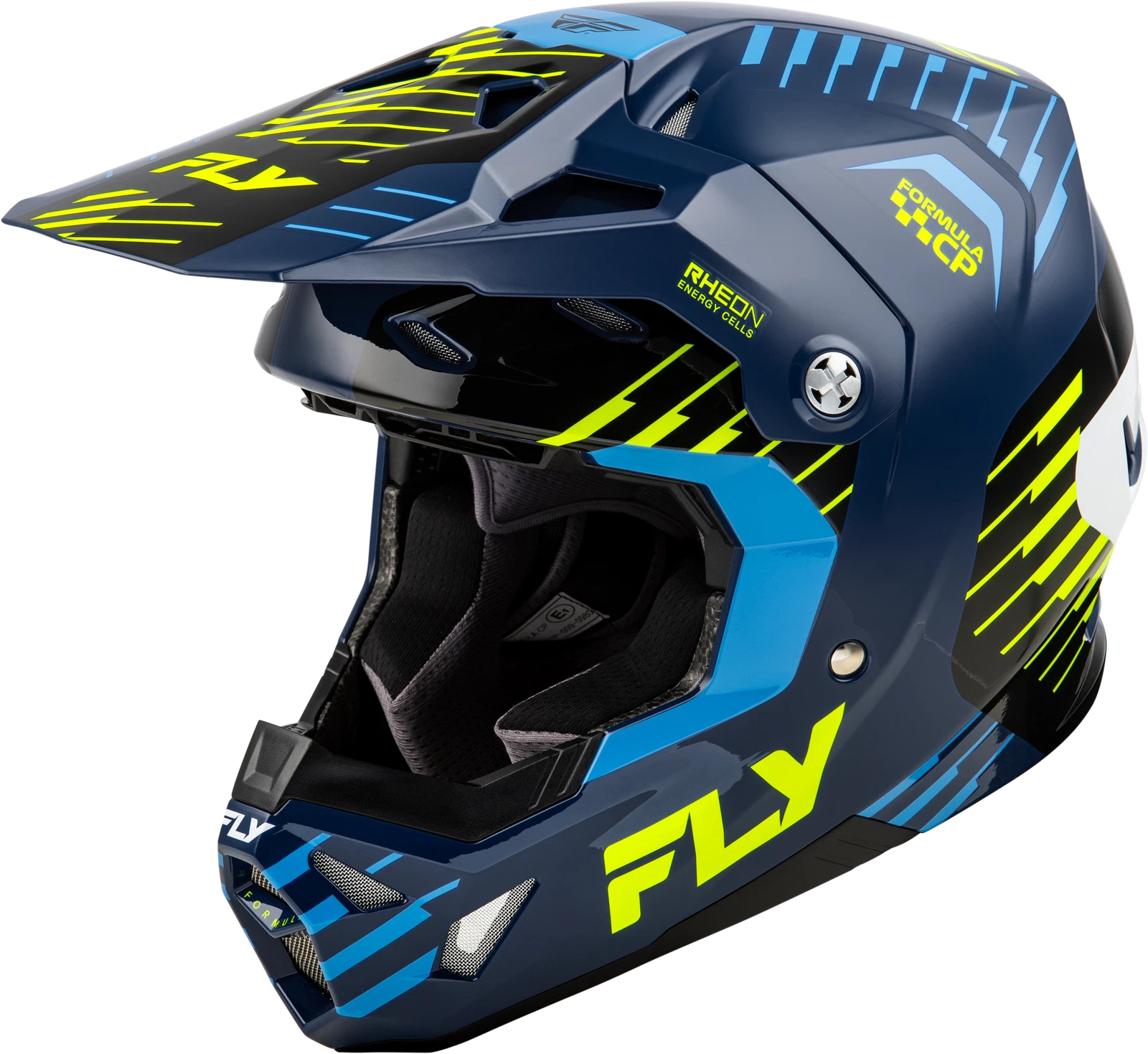 Fly Racing Formula CP Slice Helmet for Offroad (2X-Large) Navy/Hi-Vis