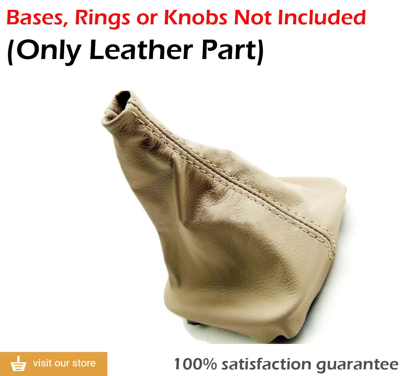 Manual Boot Leather Synthetic for BMW E30 318i 325 M3 (1982–1994) Beige