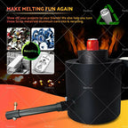 6KG Propane Melting Furnace for Copper Silver Aluminium + Graphite Mould