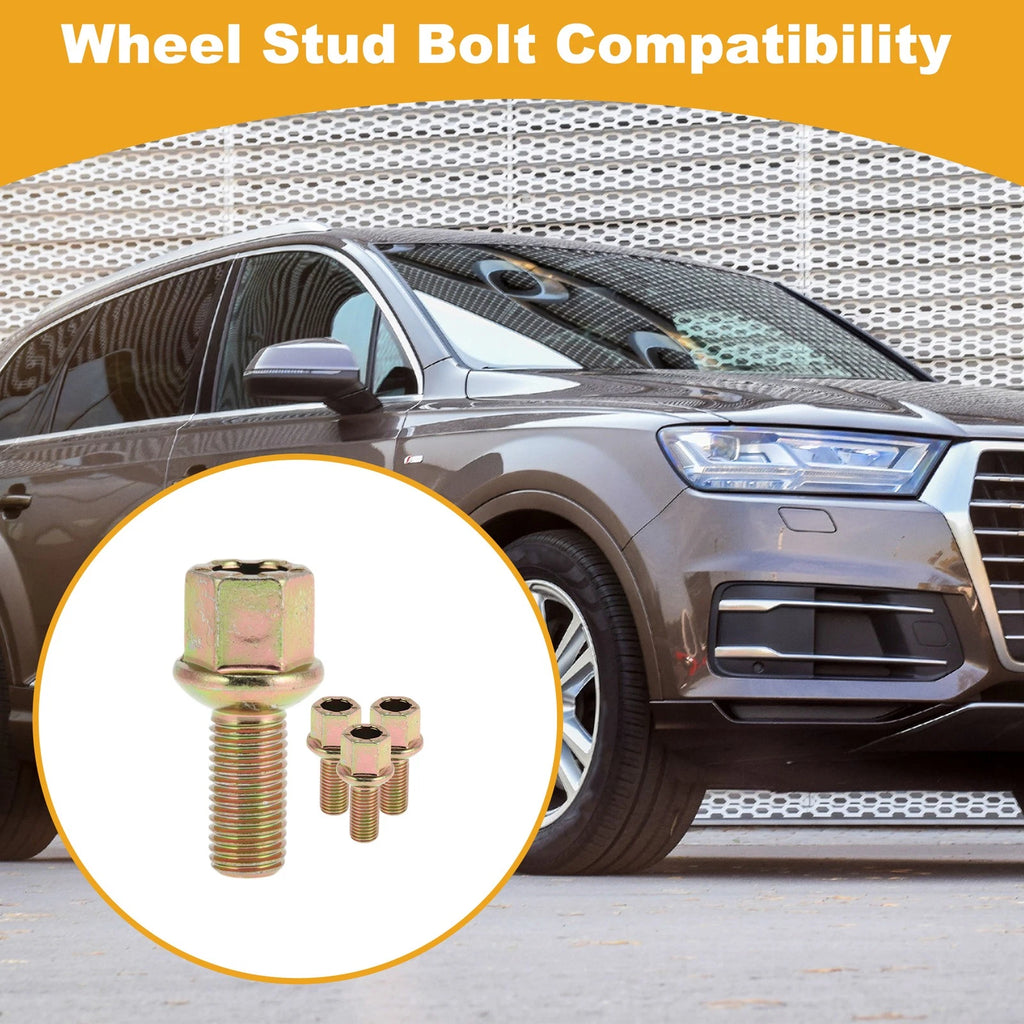 Set of 4 M12x1.5 Wheel Lug Studs for Audi 4000 (1982–1987)