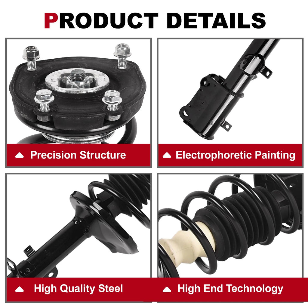 Set of 2 Rear Shock Struts for Toyota Corolla (1993–2002)