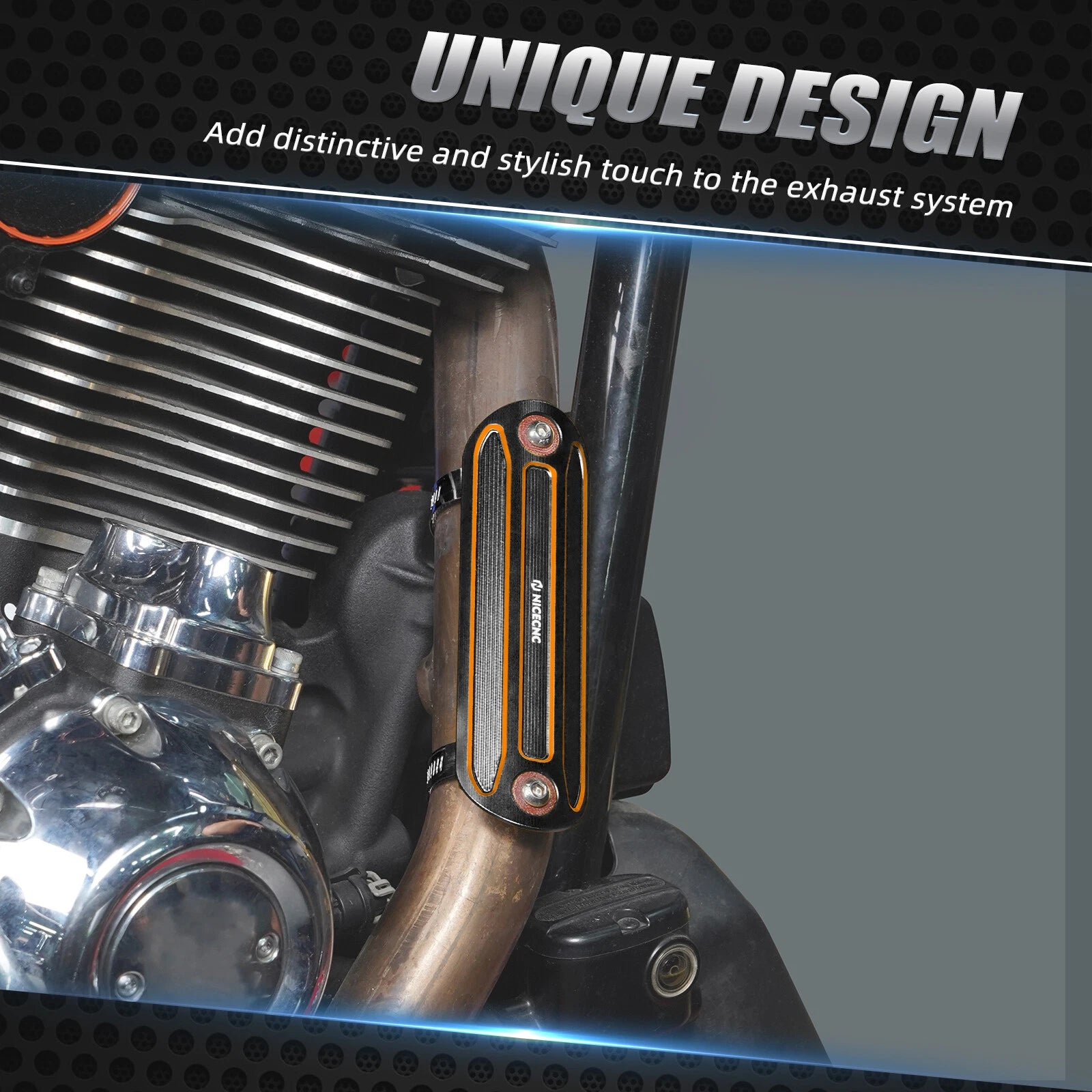 Muffler Pipe Heat Shield Cover for Harley Road Glide FLTRU FLTRX (2015–2023)