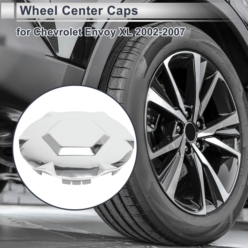 Wheel Center Cap for Chevrolet Envoy XL (2002–2009) Chrome Silver Tone