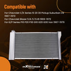 3 Row Cross Flow Radiator Shroud Fan for Chevy C/K Van (1967–1979)