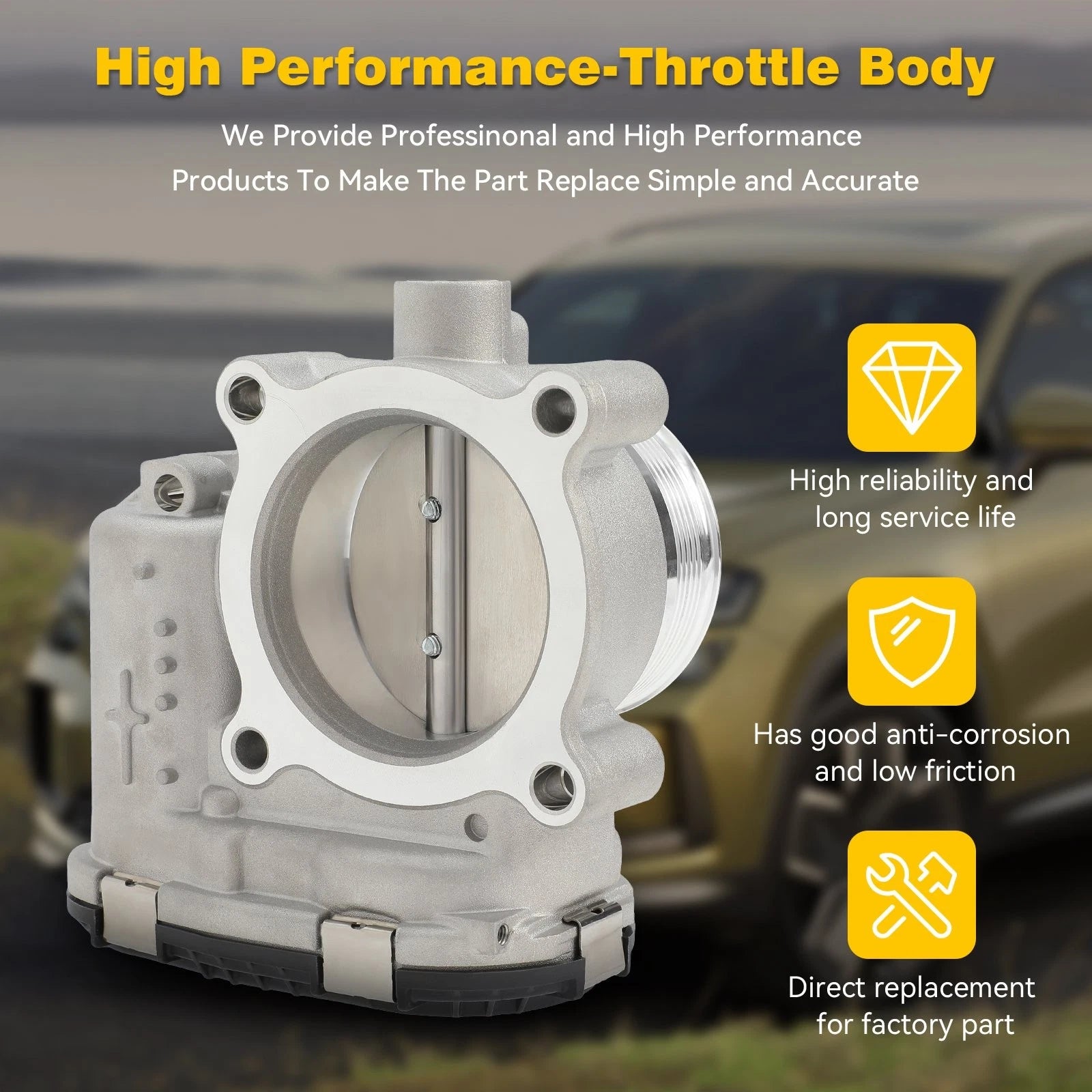 Electronic Throttle Body Assembly for Ford Explorer, Fusion, Escape (2016–2019)