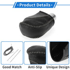 Set of 1 Gear Shift Knob Cover for Volkswagen Golf (2015–2019) Pebbled Black Grey