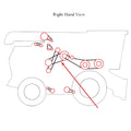 Rotor Variator Belt for Ford New Holland (Fits 87053805, 113.07" STD)