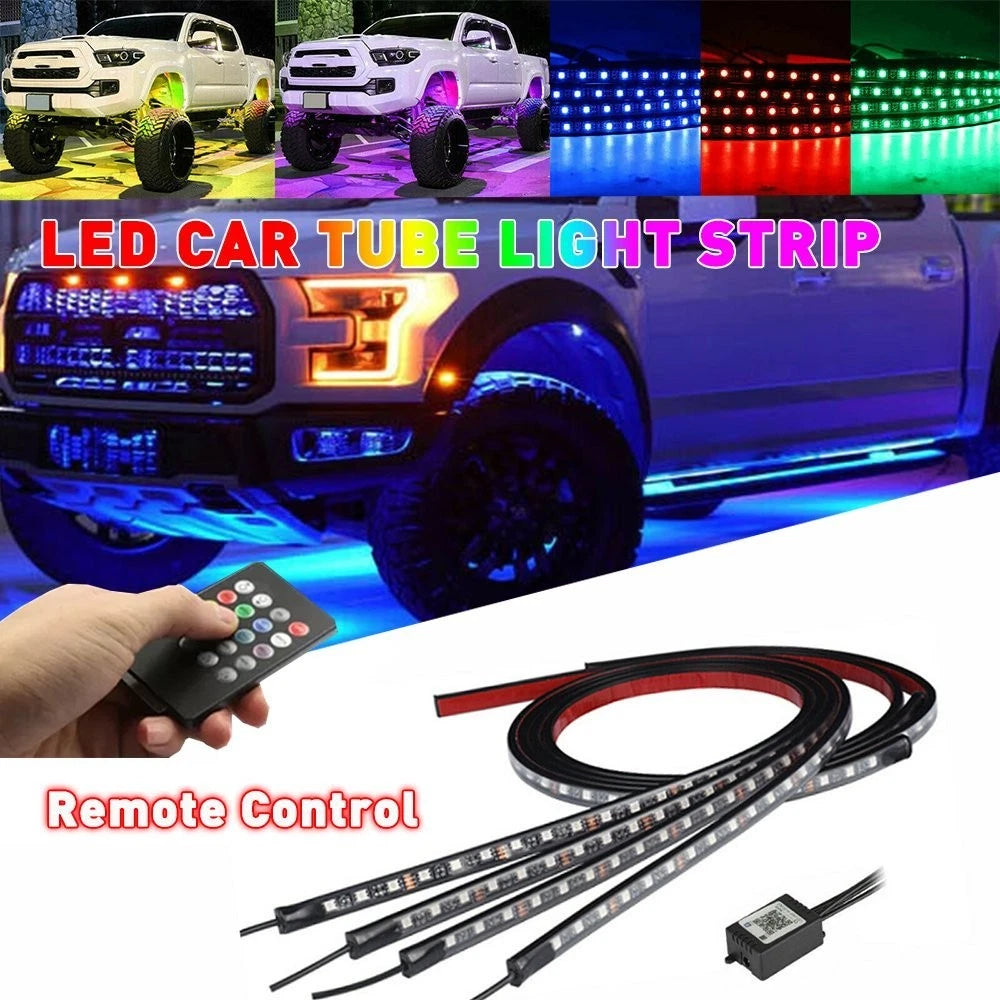 LED Interior Floor Strip Light for Universal Cars (Wireless Remote Control)