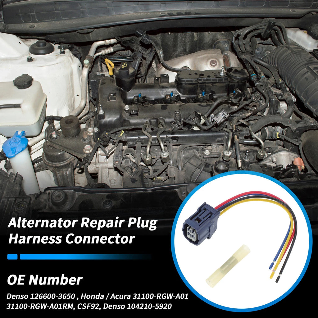 Alternator Repair Plug Harness Connector for Honda Pilot (2009–2011) 31100-RGW-A01