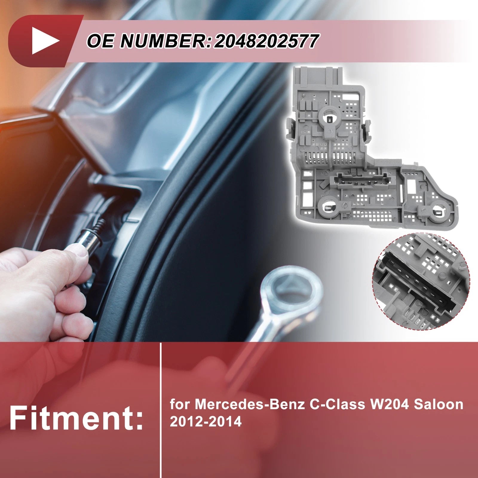 Light Socket for Mercedes-Benz C-Class W204 (2012–2014) No. 2048202577