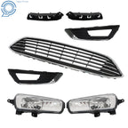 Front Bumper Cover and Upper Grille with Fog Light for Ford Focus (2015-2018)