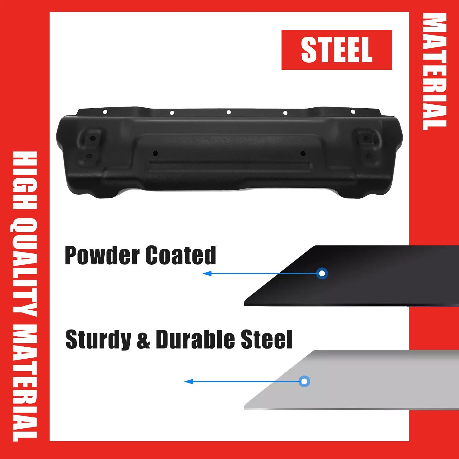 Front Bumper Skid Plate for Jeep Wrangler JL / Gladiator JT (2018-2025)