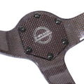 350mm 3" Dish Steering Wheel for NRG 3-Spoke (Glossy Carbon Fiber)