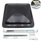 14" Black RV Camper Roof Vent Lid Replacement for Cargo Trailer Bus