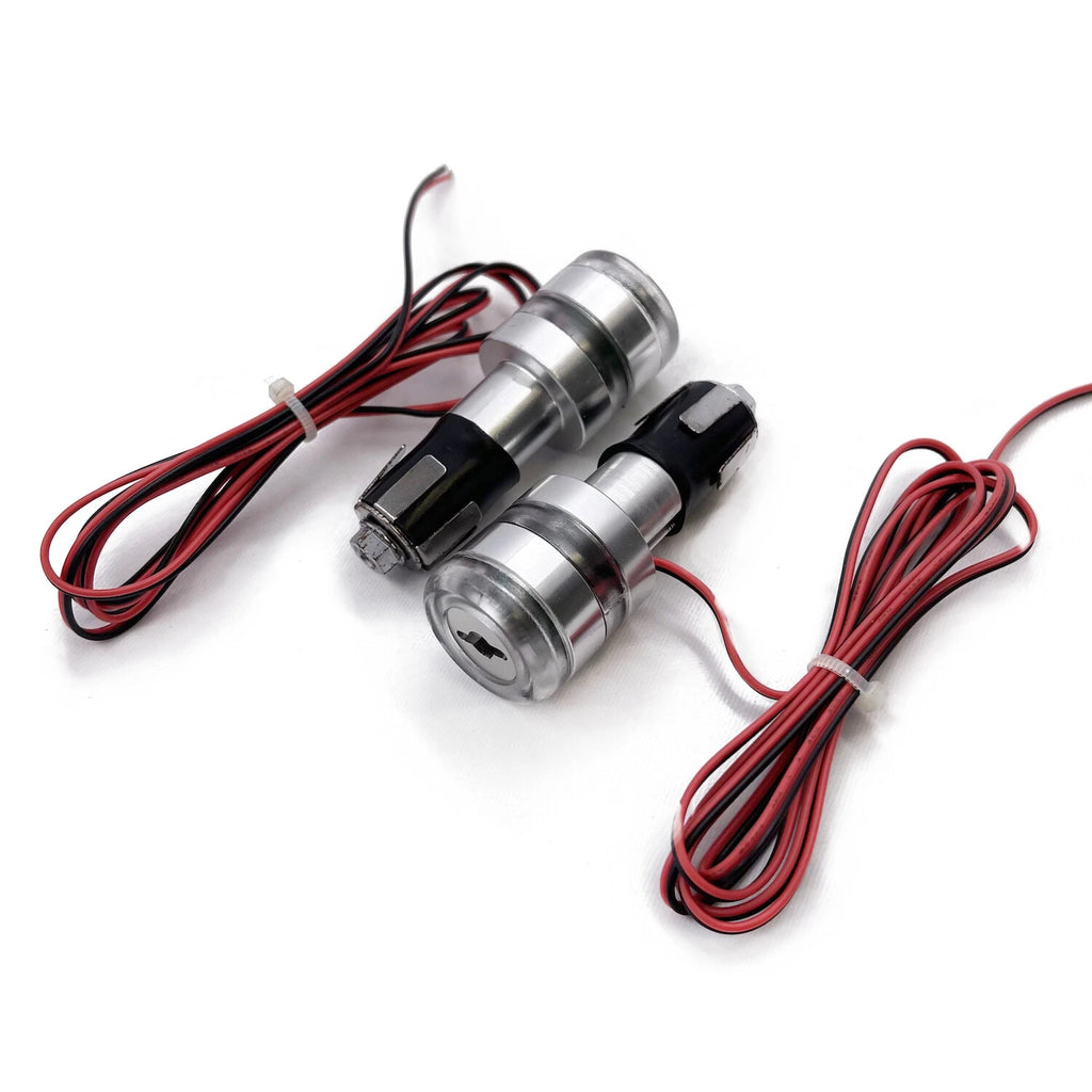 Blue LED Turn Signal Lights for Motorcycle (Grip Bar End)