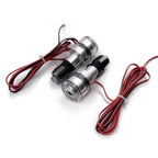 Blue LED Turn Signal Lights for Motorcycle (Grip Bar End)