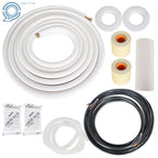 Install Kit for Mini Split Heat Pump Systems 25ft 1/4"-1/2" Dia.