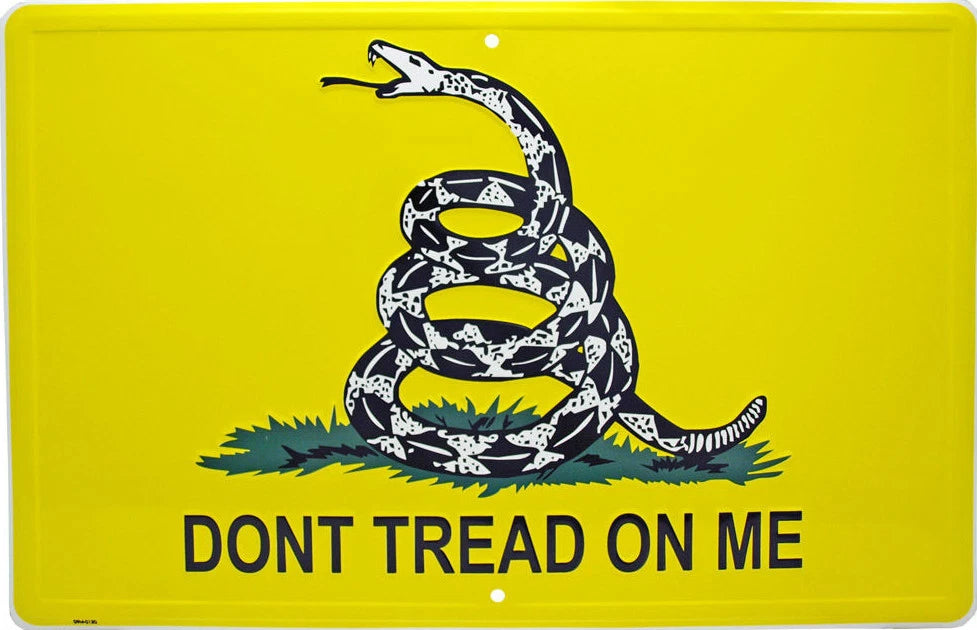 DTOM Don't Tread on Me Wall Art for Garage, Shop, Man Cave