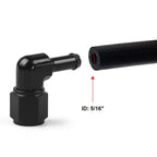 Fitting Adapter Fuel Hose 6AN Female 90 Degree AN6 to 5/16