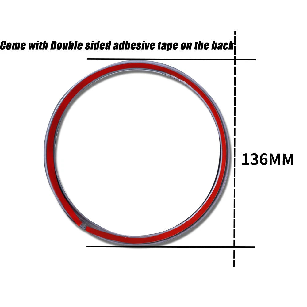 Carbon Fiber Dash Speedometer Panel Cover Trim Ring for Ford Mustang (2015–2020)
