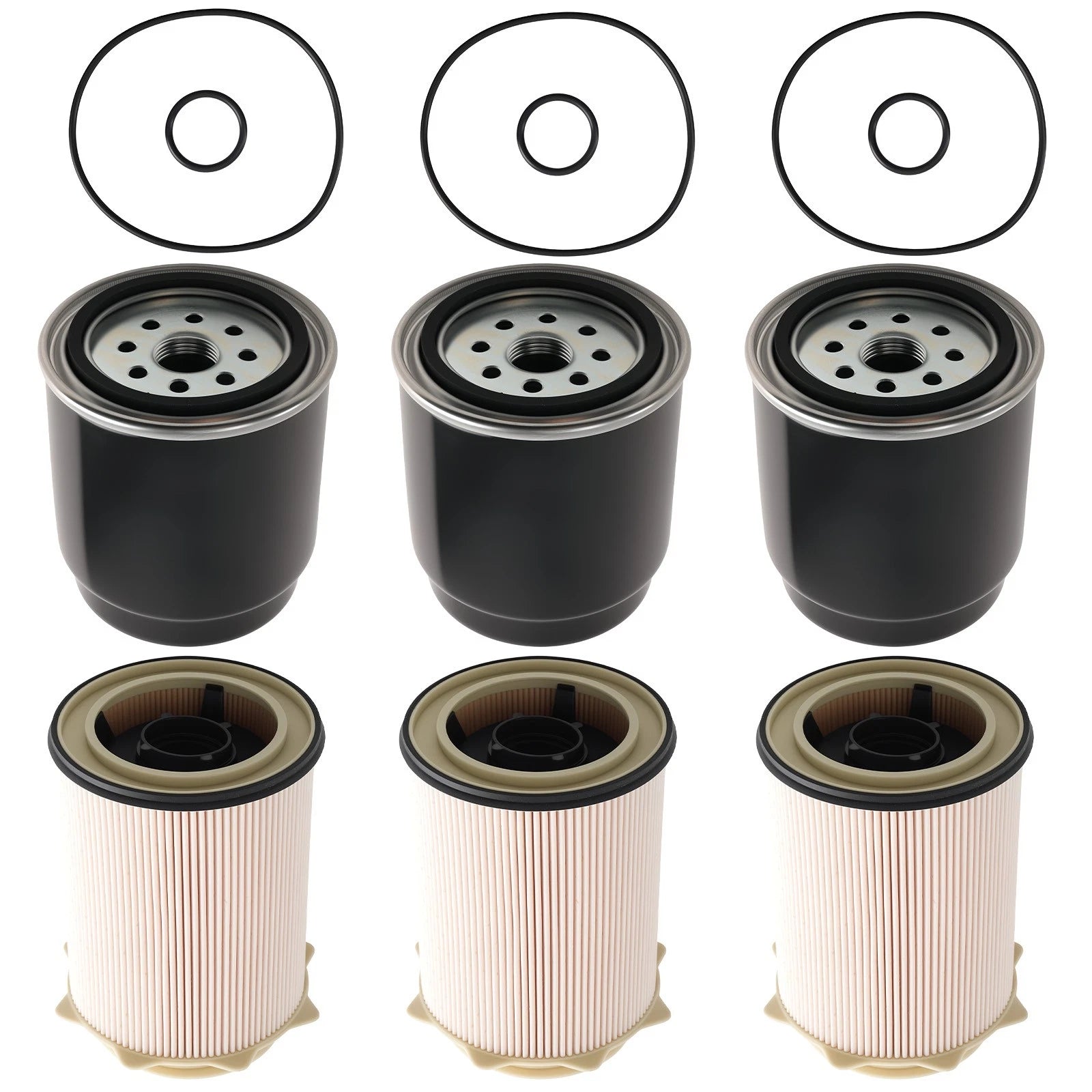 12Pack Fuel Filter 68197867AA for Ram 2500 3500 4500 5500 6.7L Diesel (2013–2018)