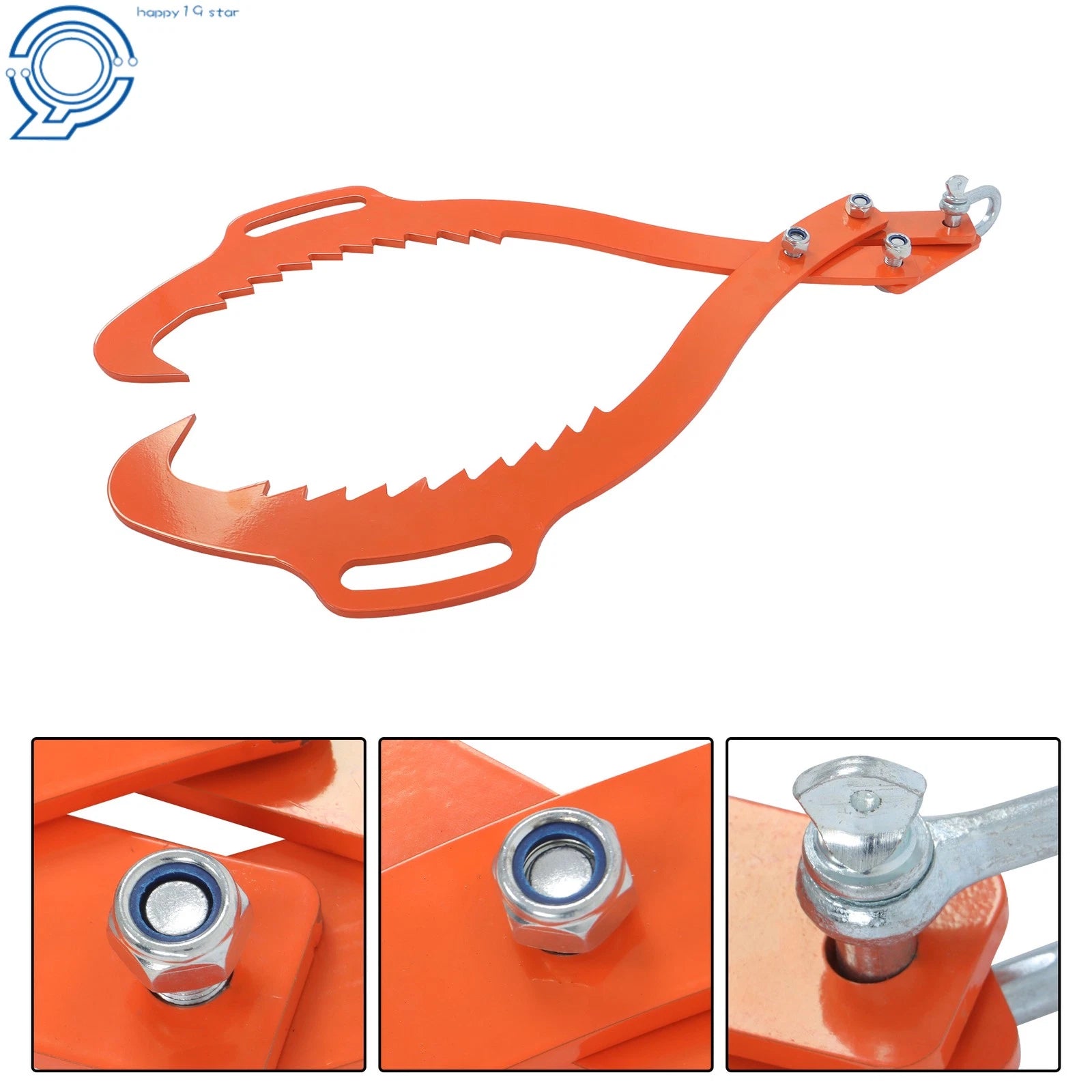32In Heavy Duty Claw Hook Timber Log Lifting Tongs for Lumber Skidding
