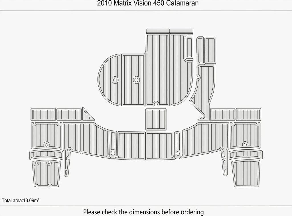 EVA Pad Flooring Mat for 2010 Matrix Vision 450 Catamaran